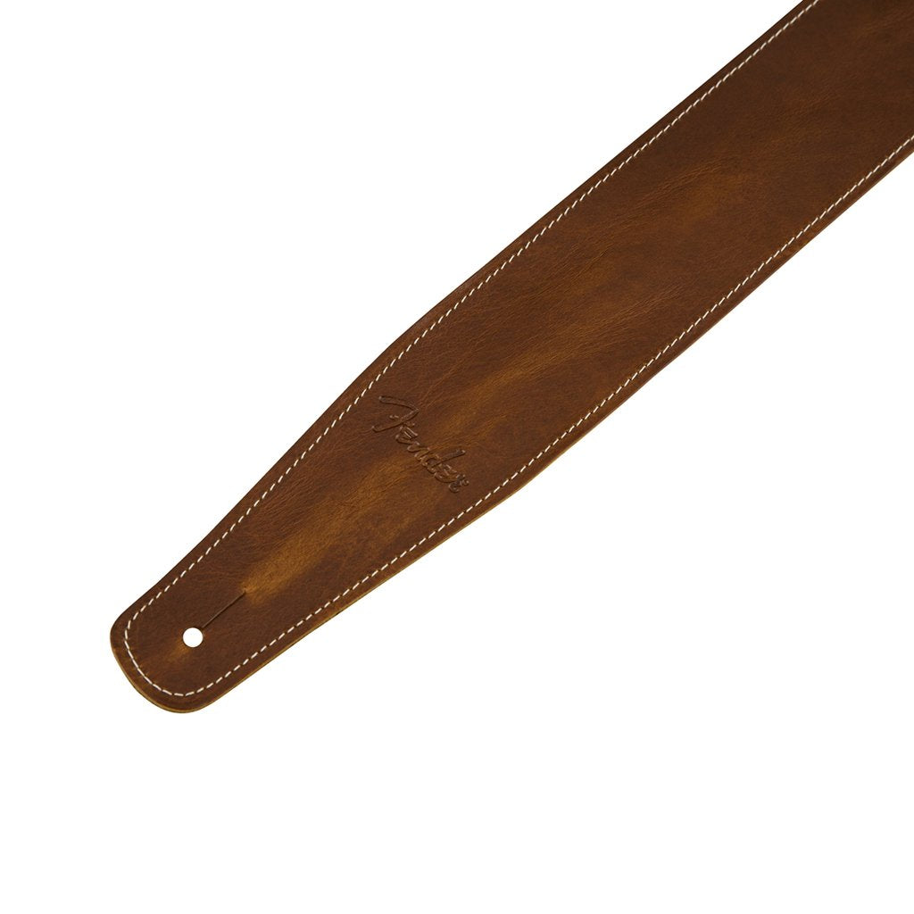 Fender Broken-in Leather Guitar Strap, Tan, 2.5inch, FENDER, STRAP, fender-straps-f03-099-0641-021, ZOSO MUSIC SDN BHD