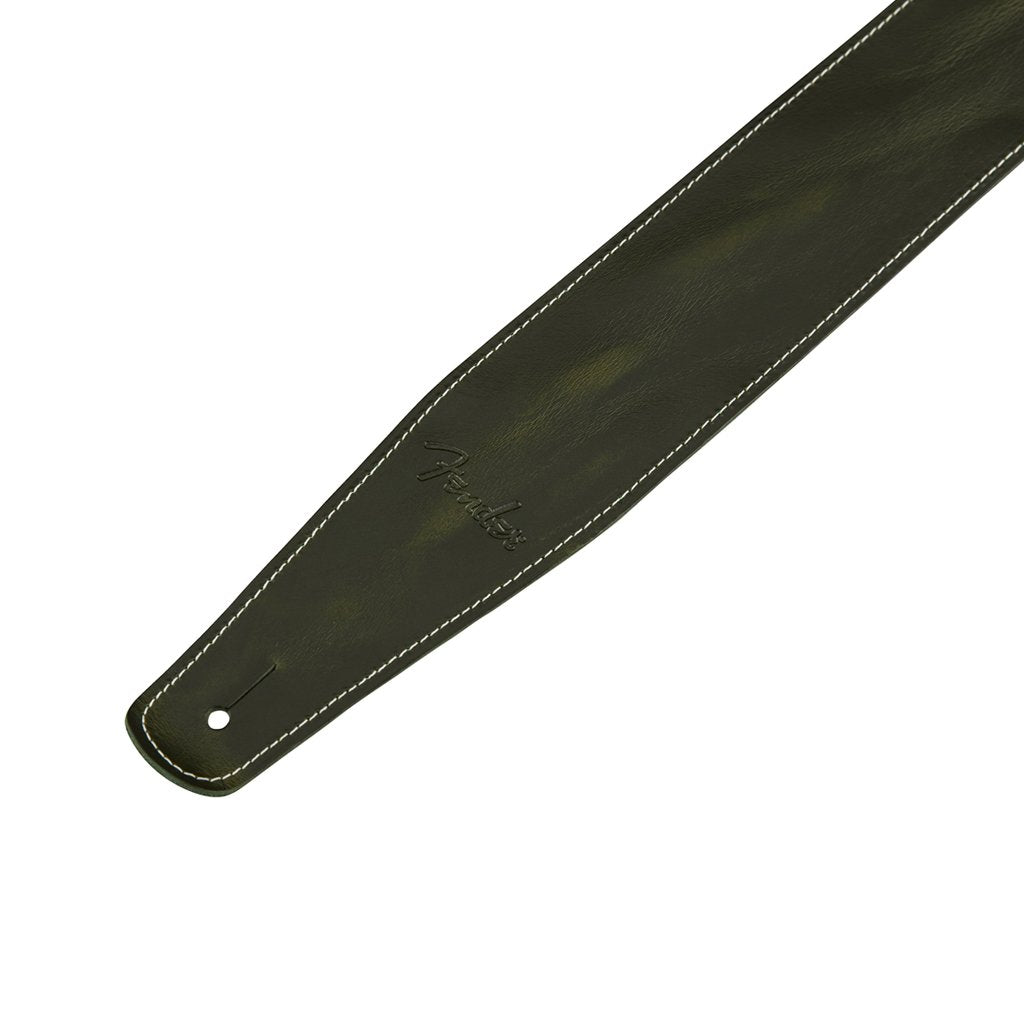 Fender Broken-in Leather Guitar Strap, Green, 2.5inch, FENDER, STRAP, fender-straps-f03-099-0641-062, ZOSO MUSIC SDN BHD