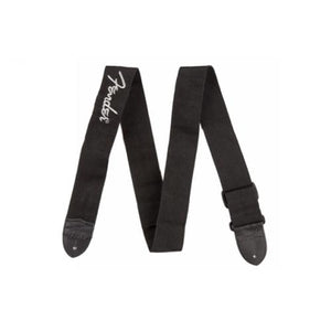 Fender 2inch Poly Guitar Strap, Black with Grey Logo, FENDER, STRAP, fender-straps-f03-099-0662-043, ZOSO MUSIC SDN BHD