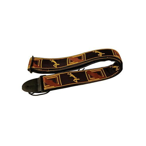 Fender 2 Inch Monogrammed Strap - Black/Yellow/Brown, FENDER, STRAP, fender-straps-f03-099-0681-000, ZOSO MUSIC SDN BHD