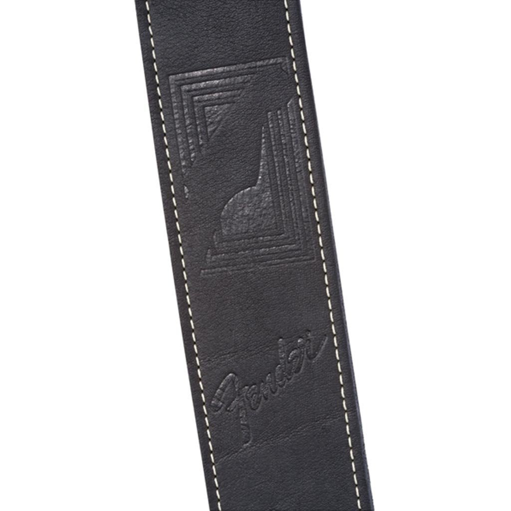 Fender Monogrammed Leather Guitar Strap, Black, FENDER, STRAP, fender-straps-f03-099-0681-006, ZOSO MUSIC SDN BHD
