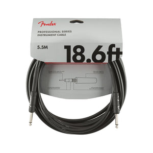 Fender Professional Series Instrument Cable, 18.6ft, Black, FENDER, CABLES, fender-cables-f03-099-0820-020, ZOSO MUSIC SDN BHD