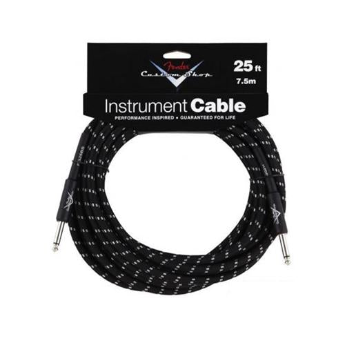 Fender Performance Series Custom Shop 25ft Instrument Cable, Black Tweed, FENDER, CABLES, fender-cables-f03-099-0820-039, ZOSO MUSIC SDN BHD