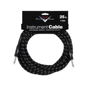 Fender Performance Series Custom Shop 25ft Instrument Cable, Black Tweed, FENDER, CABLES, fender-cables-f03-099-0820-039, ZOSO MUSIC SDN BHD
