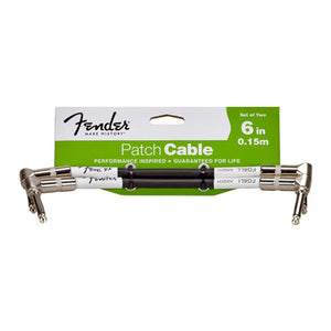 Fender Performance Series Instrument Cable, 6inch, Pack of 2, FENDER, CABLES, fender-cables-f03-099-0820-043, ZOSO MUSIC SDN BHD