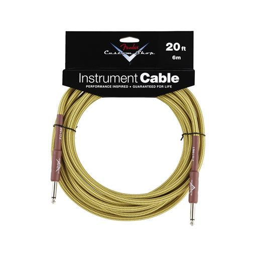 Fender Custom Shop Performance Series 20ft Instrument Cable, Tweed, FENDER, CABLES, fender-cables-f03-099-0820-050, ZOSO MUSIC SDN BHD
