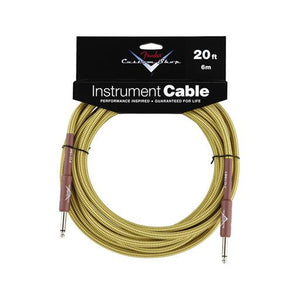 Fender Custom Shop Performance Series 20ft Instrument Cable, Tweed, FENDER, CABLES, fender-cables-f03-099-0820-050, ZOSO MUSIC SDN BHD