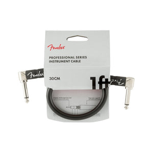 Fender Professional Series Instrument Cable, 1ft, Black, FENDER, CABLES, fender-cables-f03-099-0820-057, ZOSO MUSIC SDN BHD