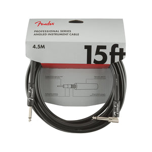 Fender Professional Series Instrument Cable, 15ft, Black, FENDER, CABLES, fender-cables-f03-099-0820-059, ZOSO MUSIC SDN BHD