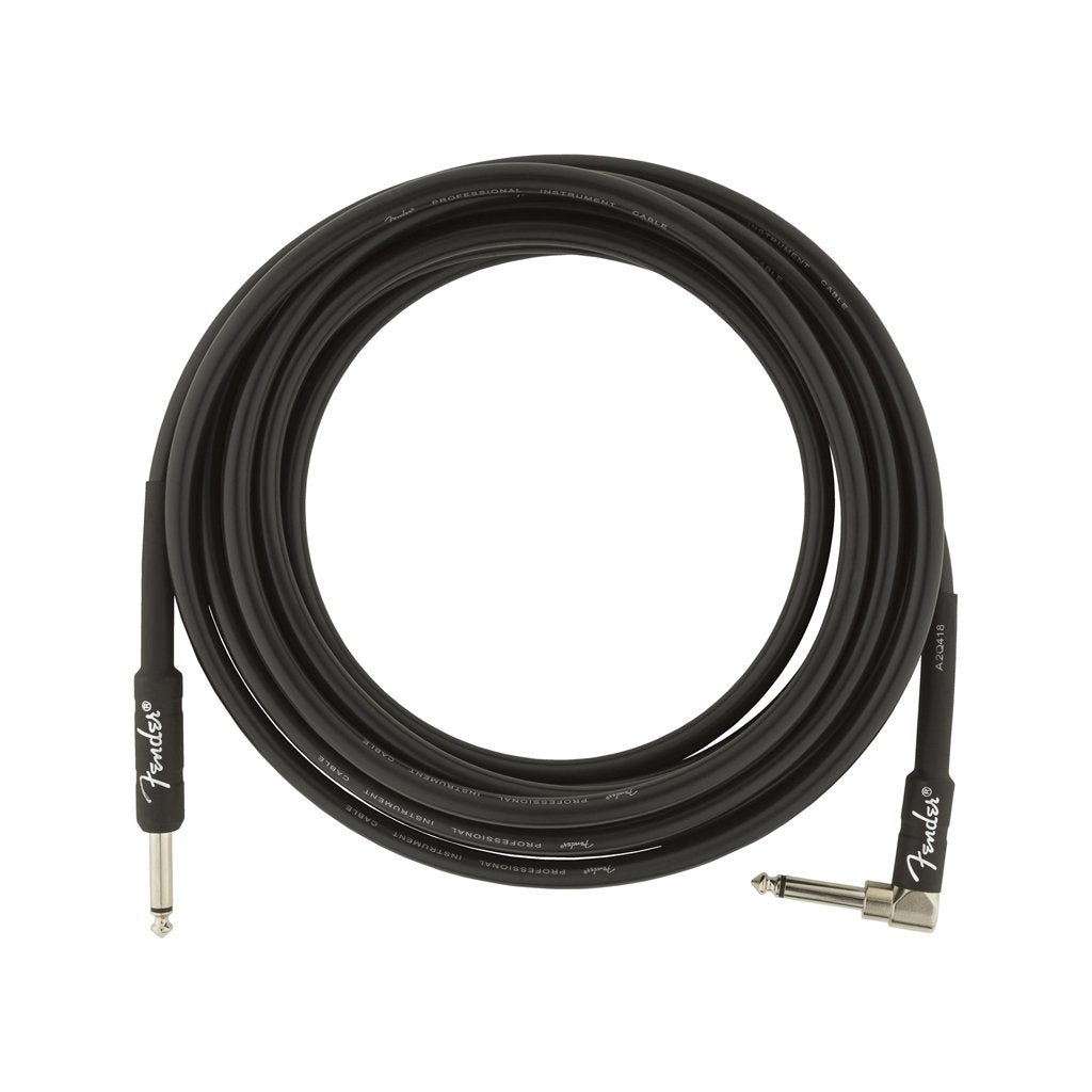 Fender Professional Series Instrument Cable, 15ft, Black, FENDER, CABLES, fender-cables-f03-099-0820-059, ZOSO MUSIC SDN BHD
