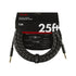 Fender Deluxe Series Instrument Cable, 25ft, Black Tweed, FENDER, CABLES, fender-cables-f03-099-0820-075, ZOSO MUSIC SDN BHD