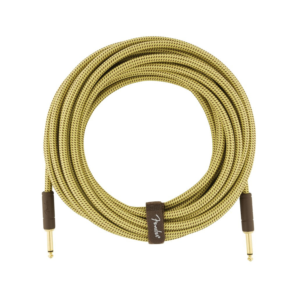 Fender Deluxe Series Instrument Cable, 25ft, Tweed, FENDER, CABLES, fender-cables-f03-099-0820-076, ZOSO MUSIC SDN BHD