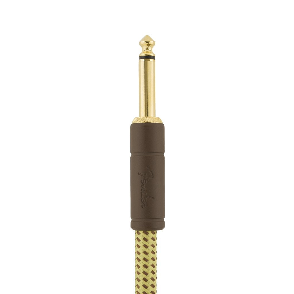 Fender Deluxe Series Angled Instrument Cable, 25ft, Tweed, FENDER, CABLES, fender-cables-f03-099-0820-078, ZOSO MUSIC SDN BHD