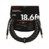 Fender Deluxe Series Instrument Cable, 18.6ft, Black Tweed, FENDER, CABLES, fender-cables-f03-099-0820-080, ZOSO MUSIC SDN BHD