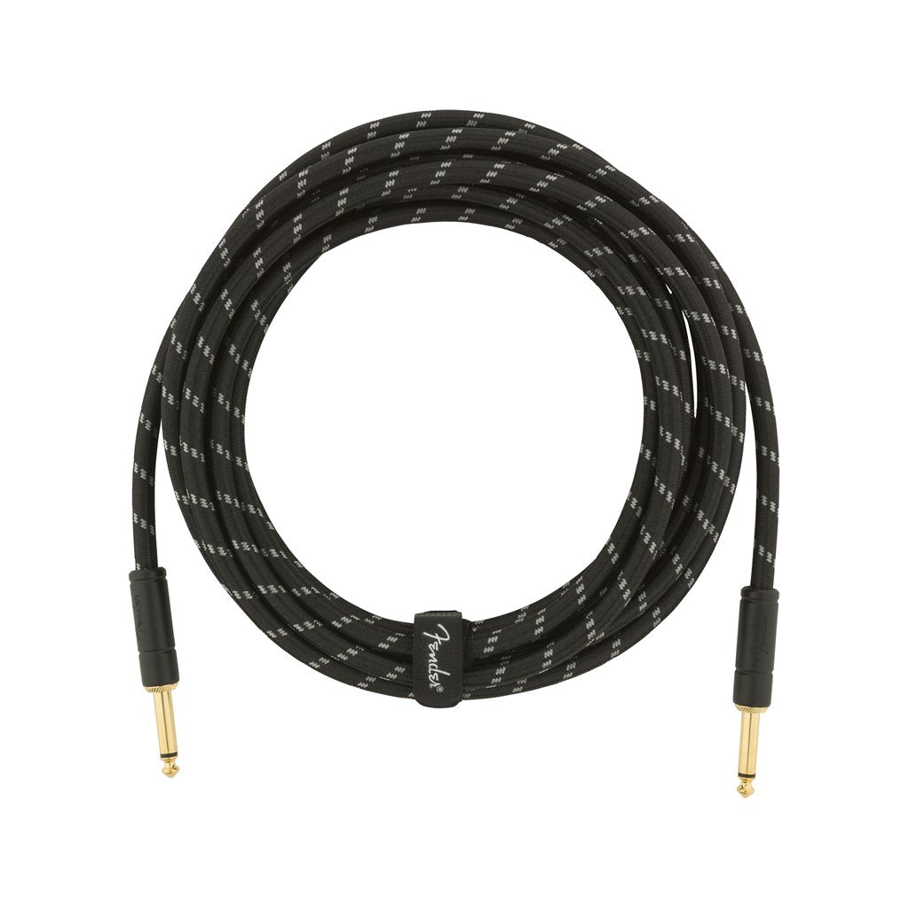 Fender Deluxe Series Instrument Cable. 15ft, Black Tweed, FENDER, CABLES, fender-cables-f03-099-0820-083, ZOSO MUSIC SDN BHD