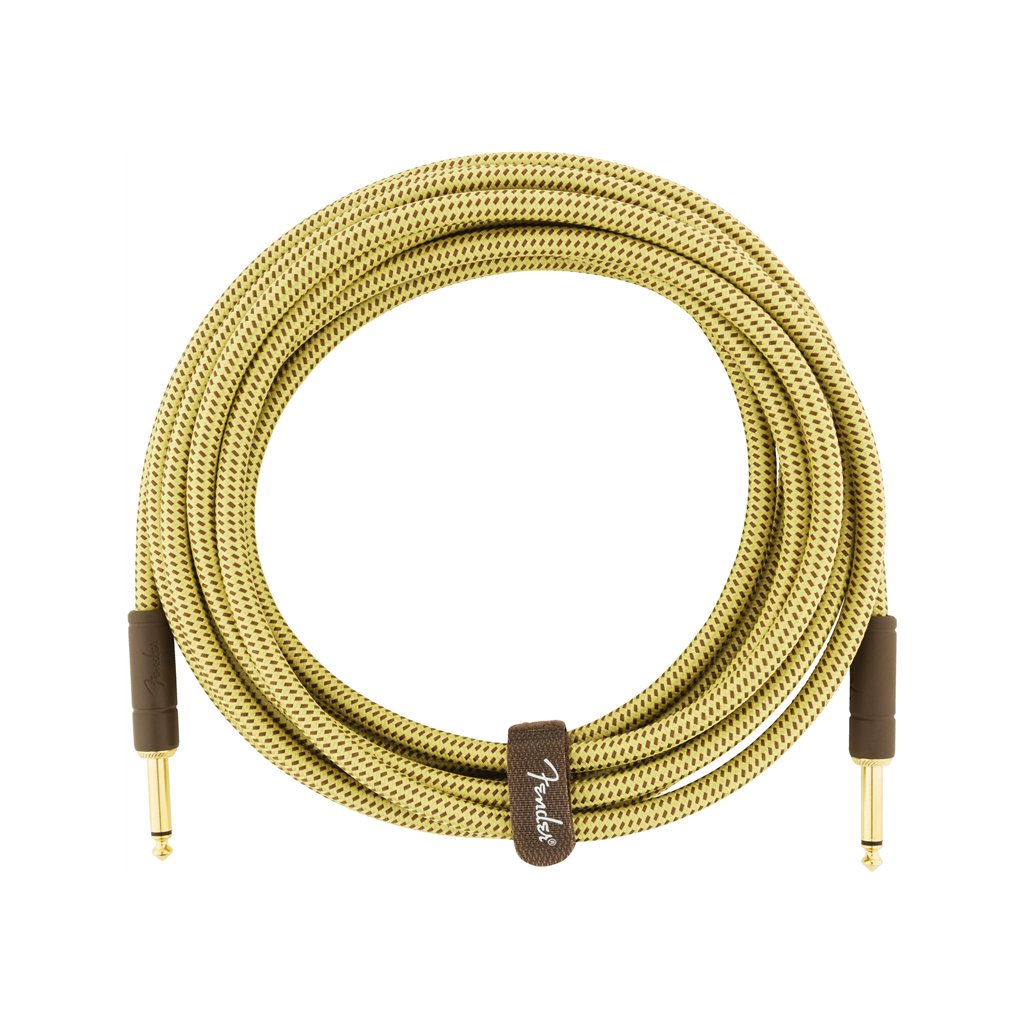 Fender Deluxe Series Instrument Cable. 15ft, Tweed, FENDER, CABLES, fender-cables-f03-099-0820-084, ZOSO MUSIC SDN BHD