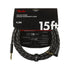 Fender Deluxe Series Angled Instrument Cable. 15ft, Black Tweed, FENDER, CABLES, fender-cables-f03-099-0820-085, ZOSO MUSIC SDN BHD