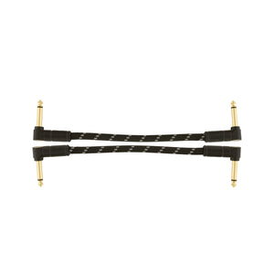 Fender Deluxe Series Patch Cable, Black Tweed, 2 Pack, FENDER, CABLES, fender-cables-f03-099-0820-087, ZOSO MUSIC SDN BHD