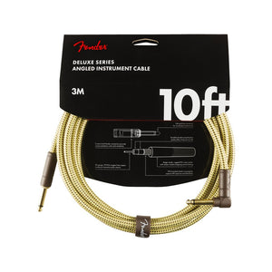 Fender Deluxe Series Angled Instrument Cable, 10ft Tweed, FENDER, CABLES, fender-cables-f03-099-0820-091, ZOSO MUSIC SDN BHD