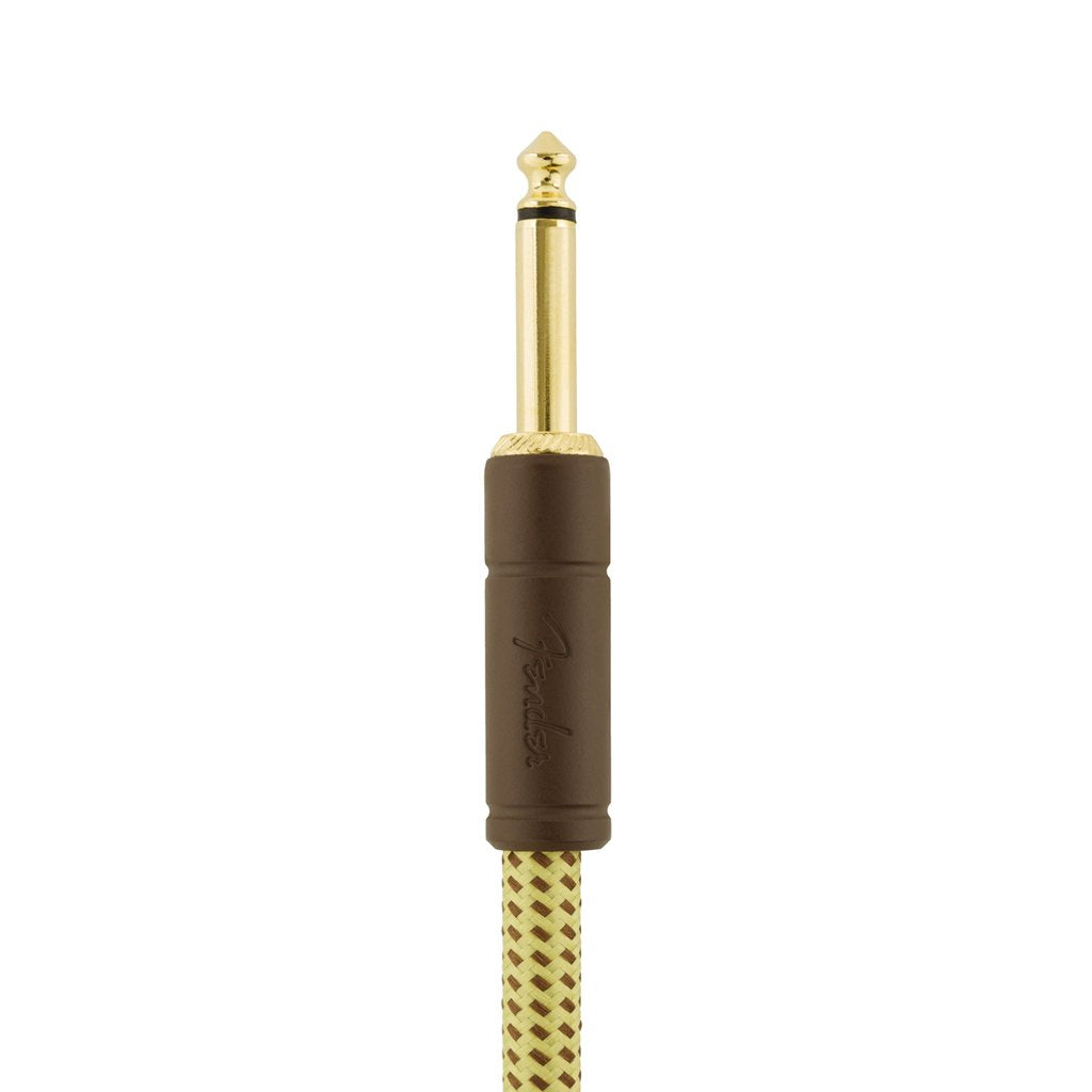 Fender Deluxe Series Angled Instrument Cable, 10ft Tweed, FENDER, CABLES, fender-cables-f03-099-0820-091, ZOSO MUSIC SDN BHD