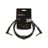 Fender Deluxe Series Angled Instrument Cable, 3ft, Black Tweed, FENDER, CABLES, fender-cables-f03-099-0820-096, ZOSO MUSIC SDN BHD