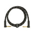Fender Deluxe Series Angled Instrument Cable, 3ft, Black Tweed, FENDER, CABLES, fender-cables-f03-099-0820-096, ZOSO MUSIC SDN BHD