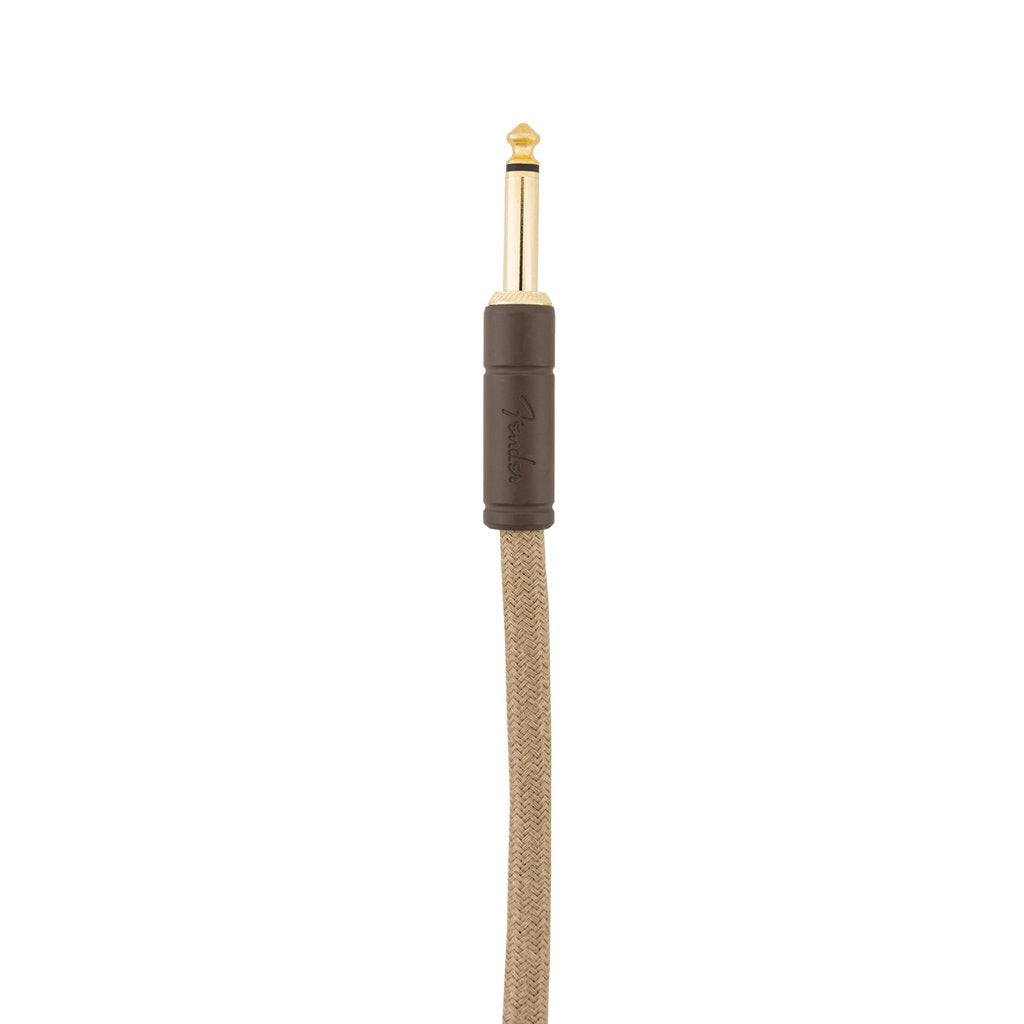 Fender Festival Hemp Angled Instrument Cable, 18.6ft, Pure Hemp, Natural, FENDER, CABLES, fender-cables-f03-099-0918-021, ZOSO MUSIC SDN BHD