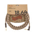Fender Festival Hemp Angled Instrument Cable, 18.6ft, Pure Hemp, Brown Stripe, FENDER, CABLES, fender-cables-f03-099-0918-022, ZOSO MUSIC SDN BHD