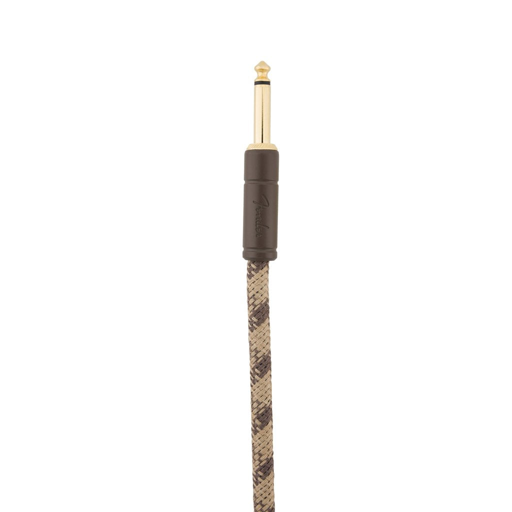 Fender Festival Hemp Angled Instrument Cable, 18.6ft, Pure Hemp, Brown Stripe, FENDER, CABLES, fender-cables-f03-099-0918-022, ZOSO MUSIC SDN BHD
