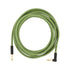 Fender Festival Hemp Angled Instrument Cable, 18.6ft, Pure Hemp, Green, FENDER, CABLES, fender-cables-f03-099-0918-062, ZOSO MUSIC SDN BHD