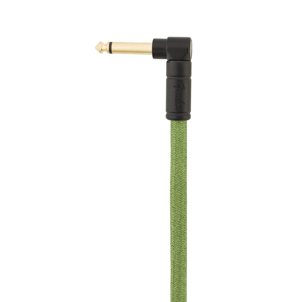 Fender Festival Hemp Angled Instrument Cable, 18.6ft, Pure Hemp, Green, FENDER, CABLES, fender-cables-f03-099-0918-062, ZOSO MUSIC SDN BHD
