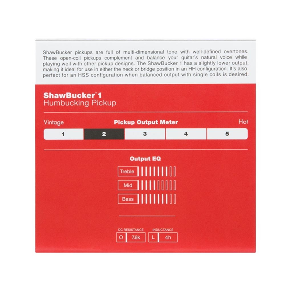 Fender Shawbucker 1 Humbucking Electric Guitar Pickup, Zebra, FENDER, PICKUPS & PARTS, fender-pickups-parts-f03-099-2249-001, ZOSO MUSIC SDN BHD