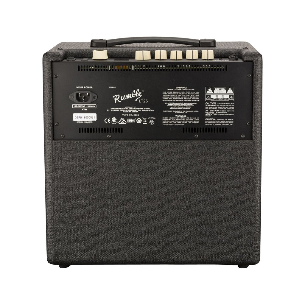 Fender Rumble LT25 Bass Guitar Combo Amplifier, 230V EU, FENDER, BASS AMPLIFIER, fender-bass-amplifier-f03-227-0106-000, ZOSO MUSIC SDN BHD