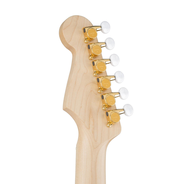 Fender Japan Ritchie Kotzen Stratocaster Electric Guitar, See-Through White Burst