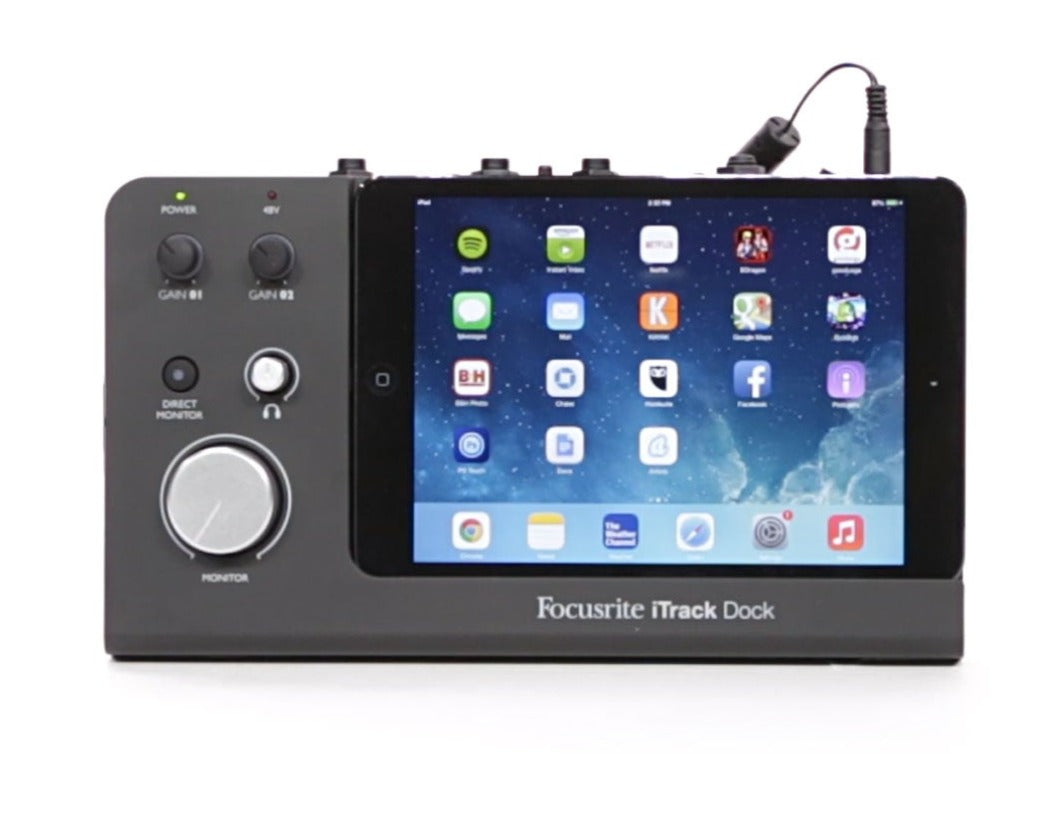 FOCUSRITE iTRACK DOCK 2 - CHANNEL iPAD RECORDING INTERFACE WITH LIGHTNING CONNECTOR, FOCUSRITE, AUDIO INTERFACE, focusrite-itrack-dock-2-channel-ipad-recording-interface-with-lightning-connector, ZOSO MUSIC SDN BHD