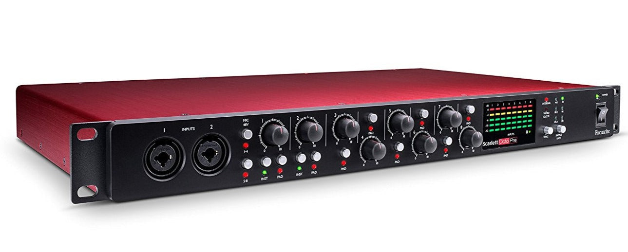 FOCUSRITE SCARLETT OCTOPRE 8 MIC PRE AMP WITH ADAT CONNECTIVITY, FOCUSRITE, AUDIO INTERFACE, focusrite-scarlett-octopre-8-mic-pre-amp-with-adat-connectivity, ZOSO MUSIC SDN BHD