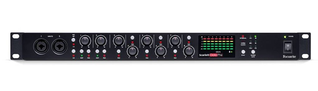 FOCUSRITE SCARLETT OCTOPRE 8 MIC PRE AMP WITH ADAT CONNECTIVITY, FOCUSRITE, AUDIO INTERFACE, focusrite-scarlett-octopre-8-mic-pre-amp-with-adat-connectivity, ZOSO MUSIC SDN BHD