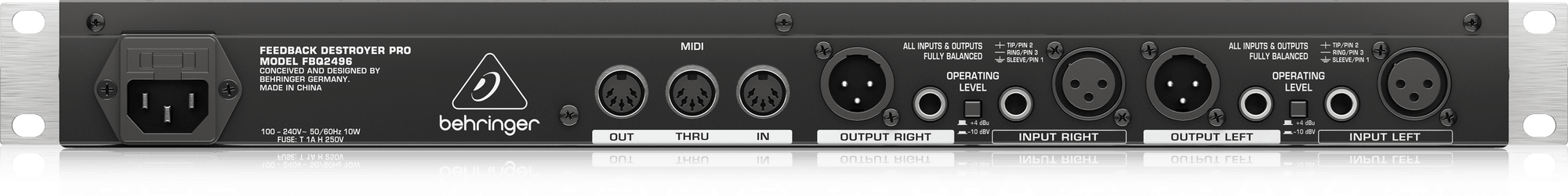 Behringer Pro FBQ2496 Feedback Destroyer (FBQ-2496) | BEHRINGER , Zoso Music