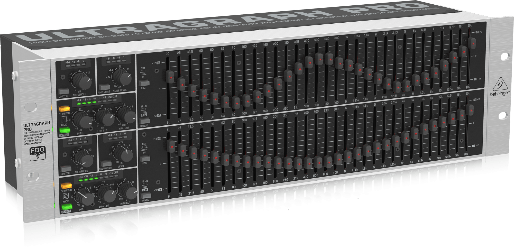 Behringer FBQ6200HD 31-band Stereo Graphic Equalizer (FBQ-6200HD)  | BEHRINGER , Zoso Music