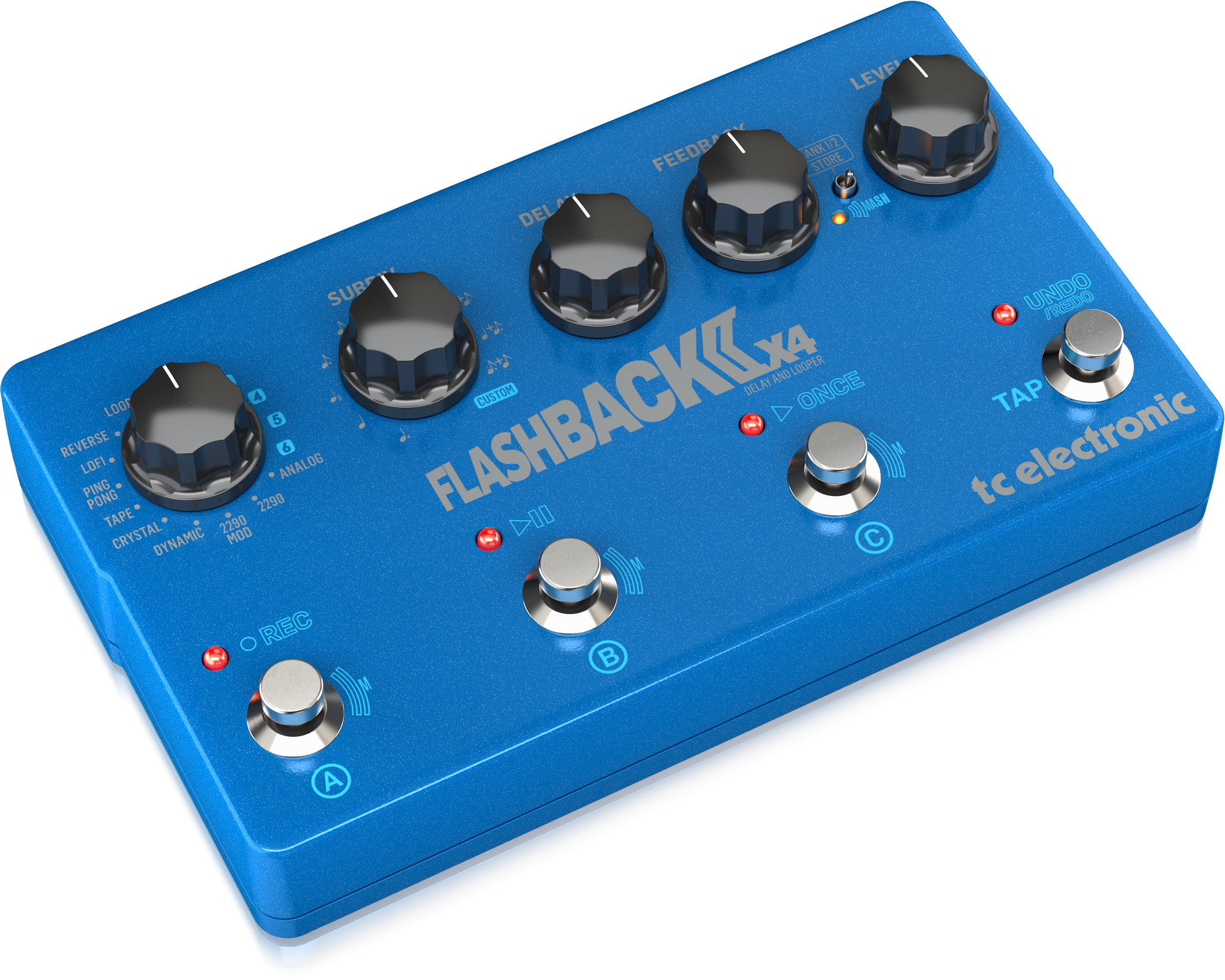 TC Electronic Flashback X4 Delay Pedal Exceptional TonePrint-Enabled Delay Pedal with 16 Delay Types, 3 Presets and Tap Tempo, TC ELECTRONIC, EFFECTS, tc-electronic-effects-tc-flashback-2-x4-delay, ZOSO MUSIC SDN BHD
