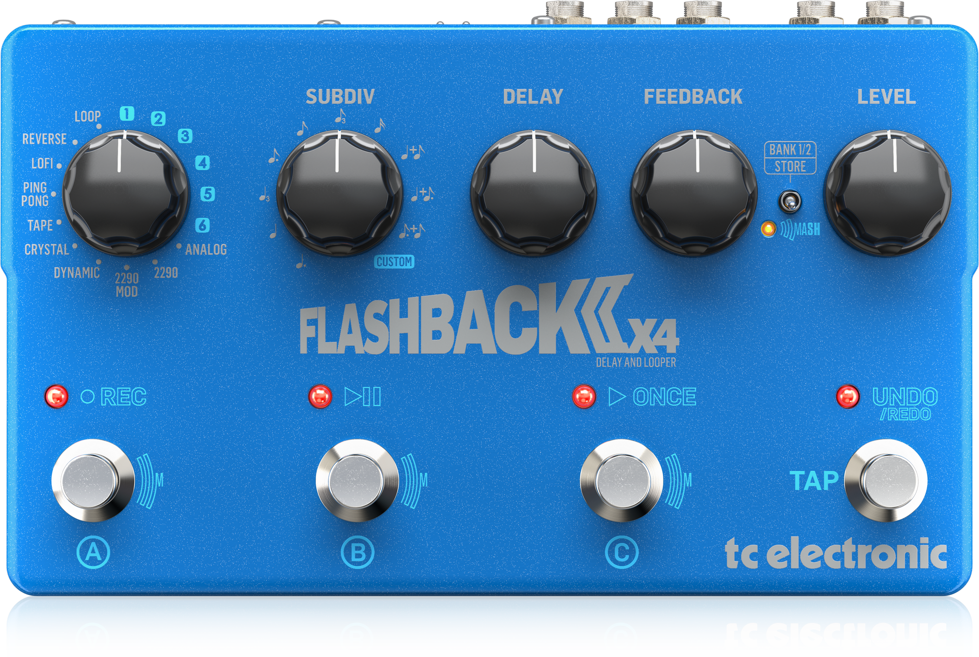 TC Electronic Flashback X4 Delay Pedal Exceptional TonePrint-Enabled Delay Pedal with 16 Delay Types, 3 Presets and Tap Tempo, TC ELECTRONIC, EFFECTS, tc-electronic-effects-tc-flashback-2-x4-delay, ZOSO MUSIC SDN BHD