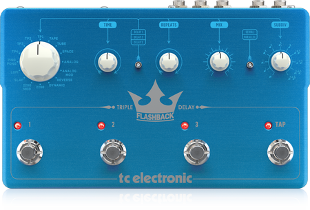 TC Electronic Flashback Triple Delay Intuitive Three-Engine Delay Pedal with Flexible Routing, Subdivision Control and Built-In TonePrints, TC ELECTRONIC, EFFECTS, tc-electronic-effects-tc-flashback-triple-delay, ZOSO MUSIC SDN BHD