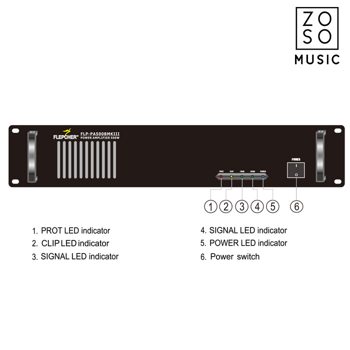 FLEPCHER MT PRO 500 PRO POWER AMPLIFIERS, ZOSO MUSIC SDN BHD, , flepcher-mt-pro-500-pro-power-amplifiers, ZOSO MUSIC SDN BHD