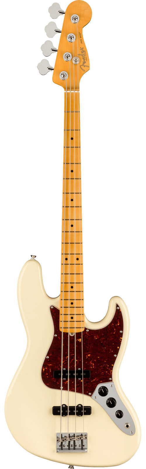 FENDER AMERICAN PROFESSIONAL II JAZZ BASS ELECTRIC GUITAR WITH MAPLE FINGERBOARD&2 SINGLE-COIL PICKUPS - OLYMPIC WHITE, FENDER, BASS GUITAR, fender-bass-guitar-fen-f03-019-3972-705, ZOSO MUSIC SDN BHD