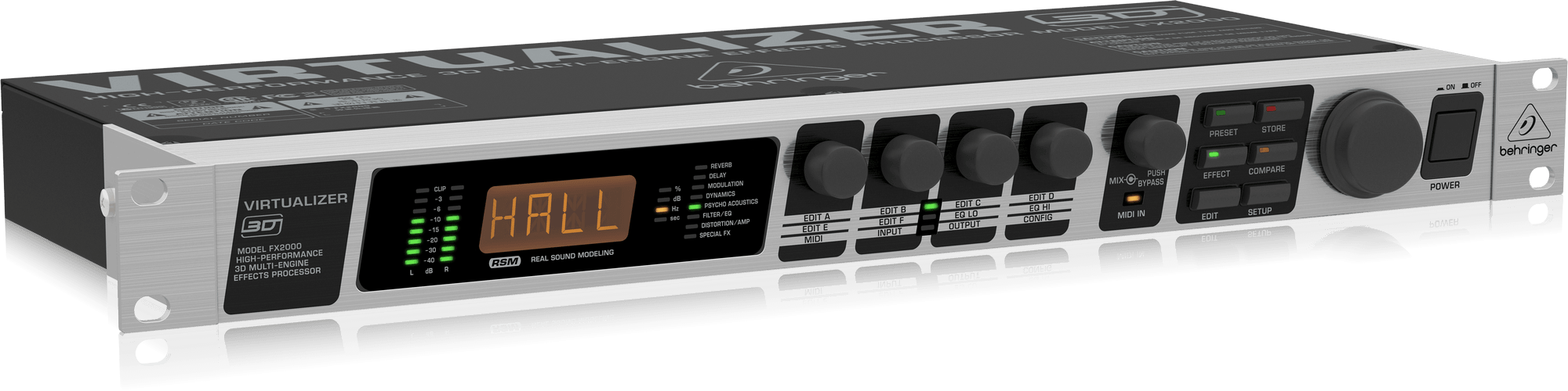 Behringer Virtualizer 3D FX2000 Rackmount Effects Processor (FX-2000) | BEHRINGER , Zoso Music