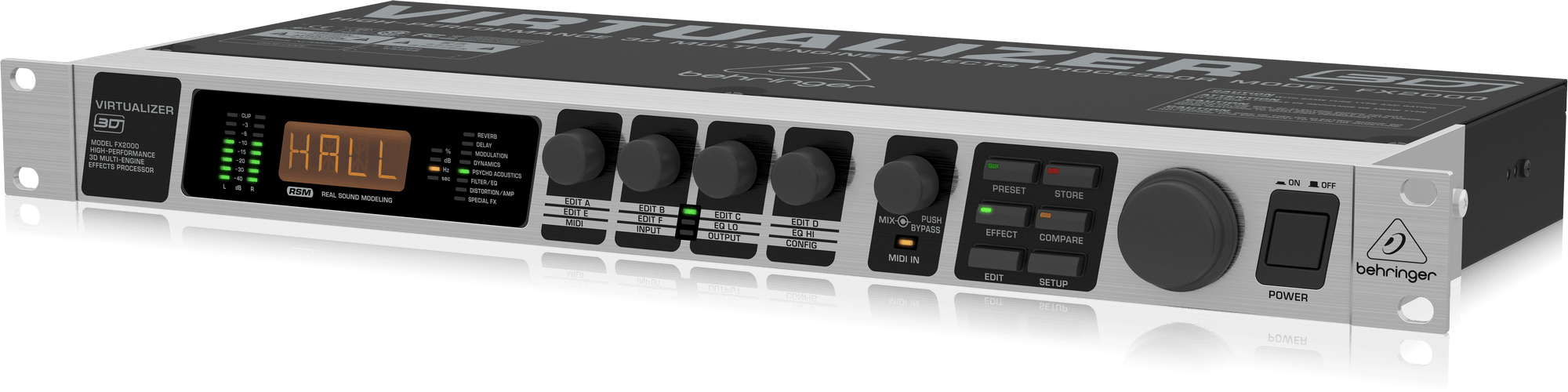 Behringer Virtualizer 3D FX2000 Rackmount Effects Processor (FX-2000) | BEHRINGER , Zoso Music