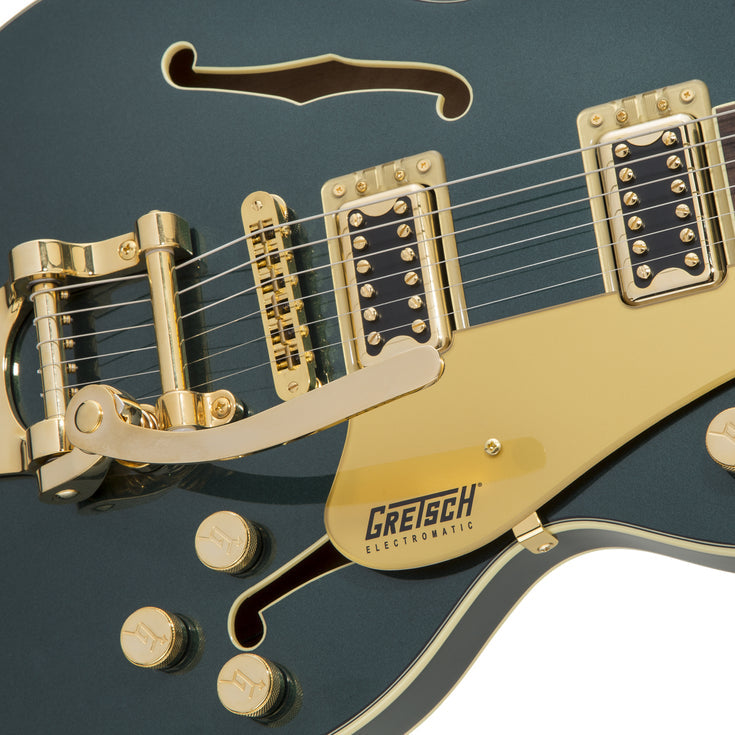 Gretsch G5655TG Electromatic Centre Block Jr Single-Cut Guitar with Bigsby, Cadillac Green |  GRETSCH |  ELECTRIC GUITAR |  Zoso Music
