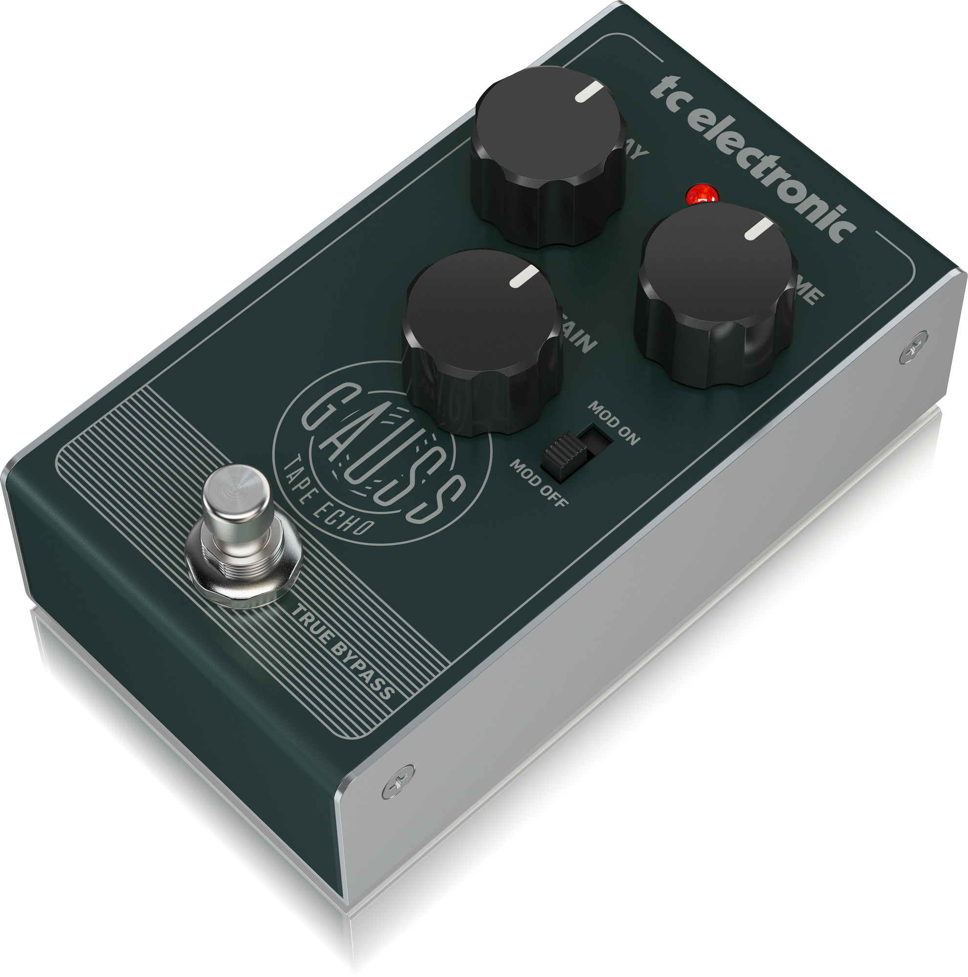 TC Electronic Super-Saturated Tape Echo Pedal with Mod Switch, Delay, Sustain and Volume Controls, TC ELECTRONIC, EFFECTS, tc-electronic-effects-tc-gauss-tape-echo, ZOSO MUSIC SDN BHD