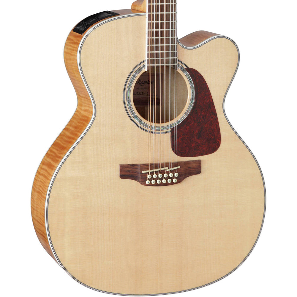 TAKAMINE GJ72CE JUMBO CUTAWAY SOLID SPRUCE TOP ACOUSTIC-ELECTRIC WITH TK-40D PREAMP