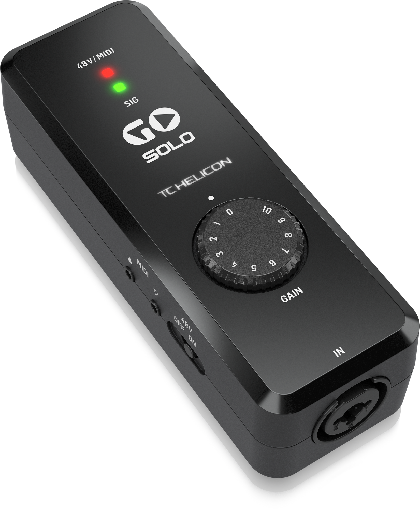 TC HELICON GO SOLO HIGH-DEFINITION AUDIO/MIDI INTERFACE FOR MOBILE DEVICES, TC HELICON, AUDIO INTERFACE, tc-helicon-audio-interface-go-solo, ZOSO MUSIC SDN BHD